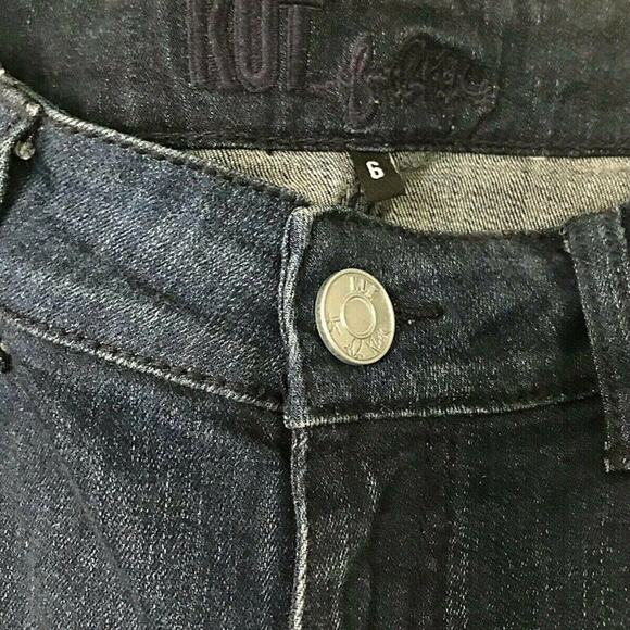 Kut From the Kloth Women's Dark Stretch Denim Mid Rise Boot Cut Jeans Size 6 - Picture 7 of 11